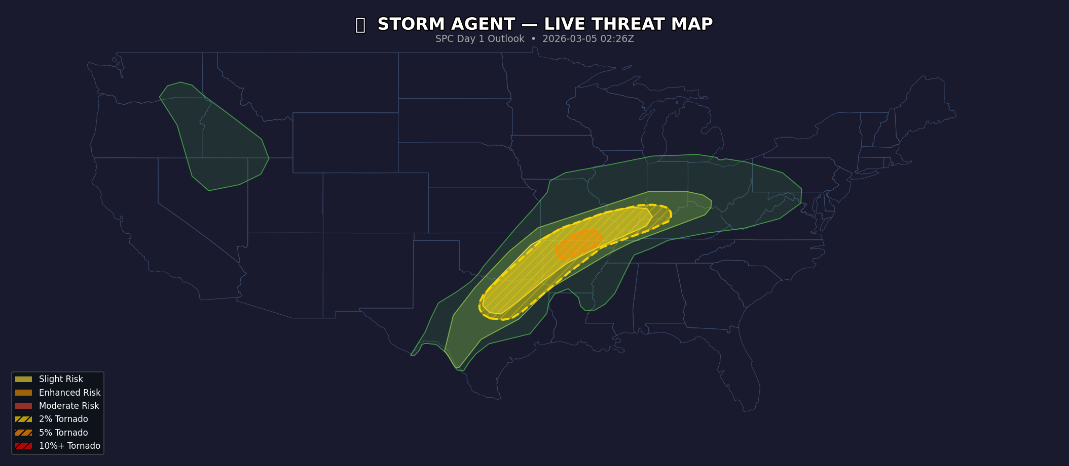 Storm Threat Map